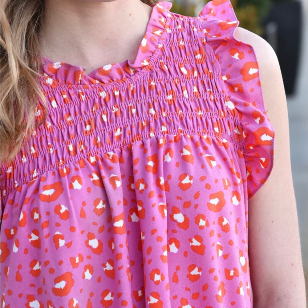 New lightweight pink animal print dress - Picture 4 of 6